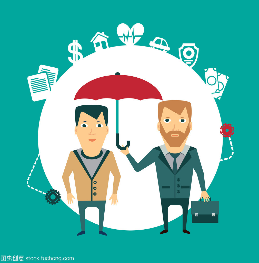 為生活撐起保護傘——保險代理人廣告設計創(chuàng)意